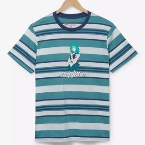 Unisex Sailor Moon Sailor Neptune‎ Portrait Striped T-Shirt - BoxLunch Exclusive